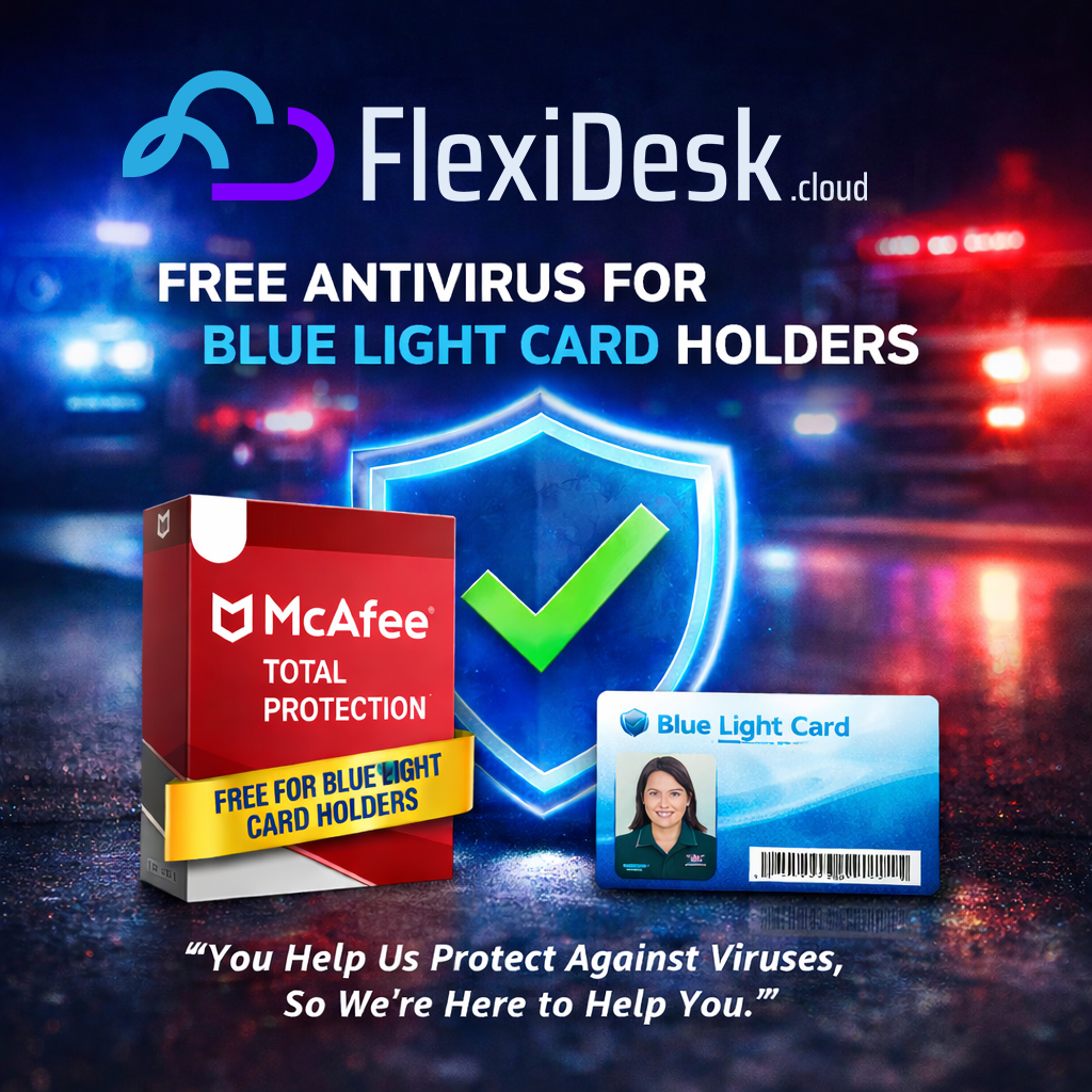 bluelight - Flexidesk - Preston IT Repair Specialists